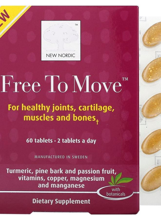 New Nordic Free to Move 60 Tablets
