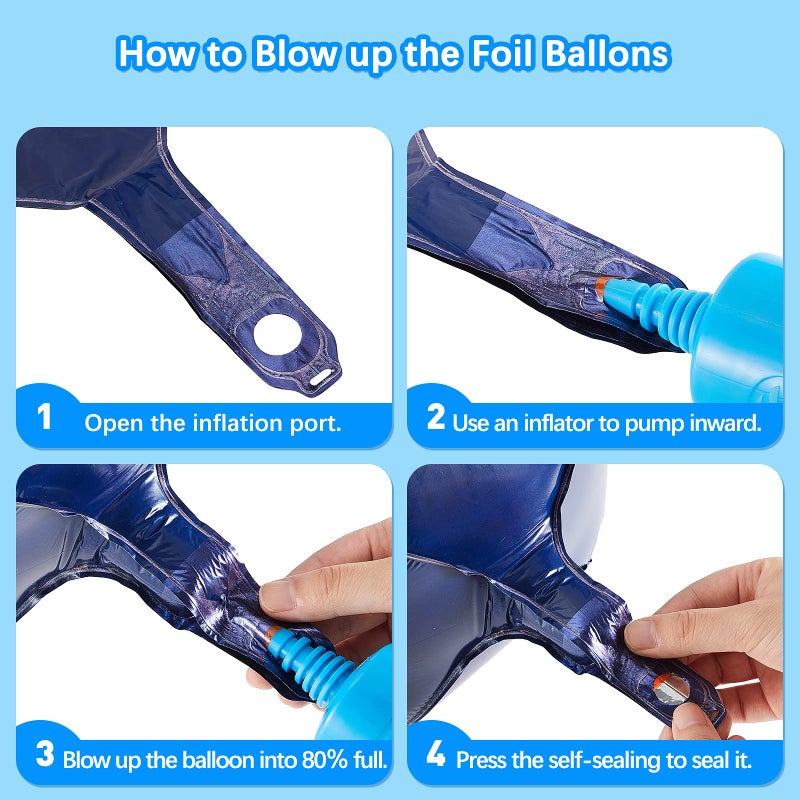 Zhanmai 48 Pcs Globe Balloons, 8 Pcs 22 Inch and 40 Pcs 12 Inch World Map Planet Foil Latex Balloons for Earth Day Decorations, Travel Party Around the World Party Decorations - Image 4