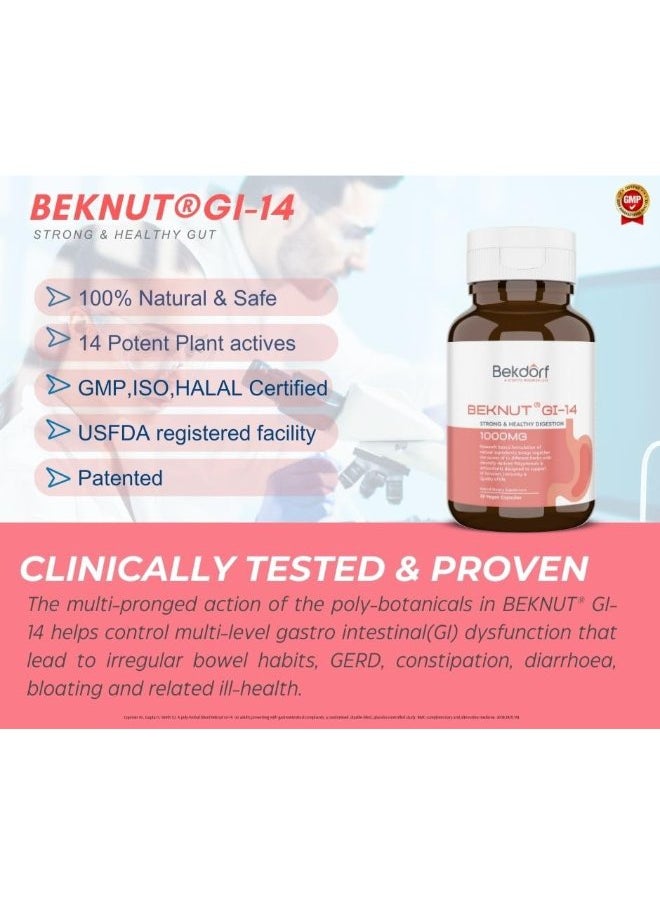 Bekdorf - GI-14-Strong & Healthy Digestion-30 Vegan Capsules - Image 1