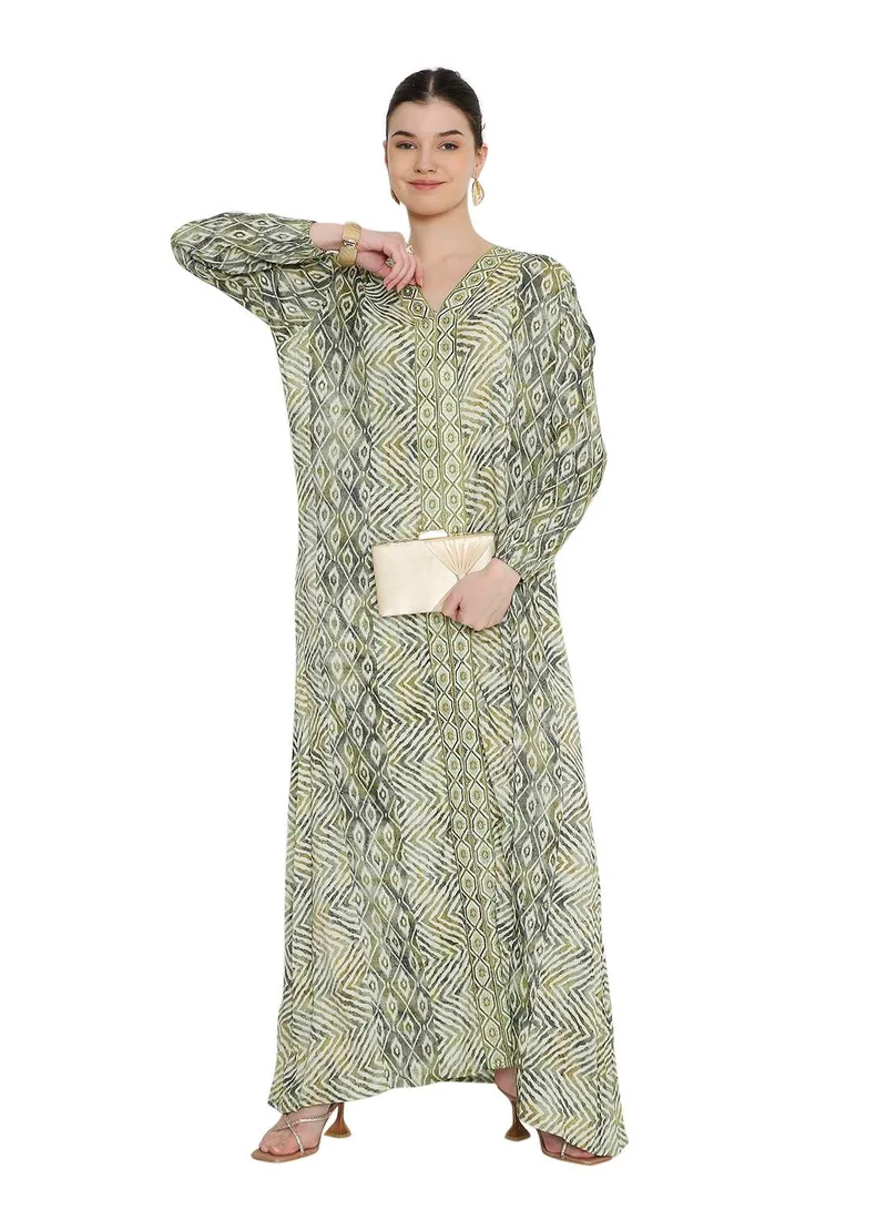 HANA & SARA Elegant long arabic kaftan jalabia dress
