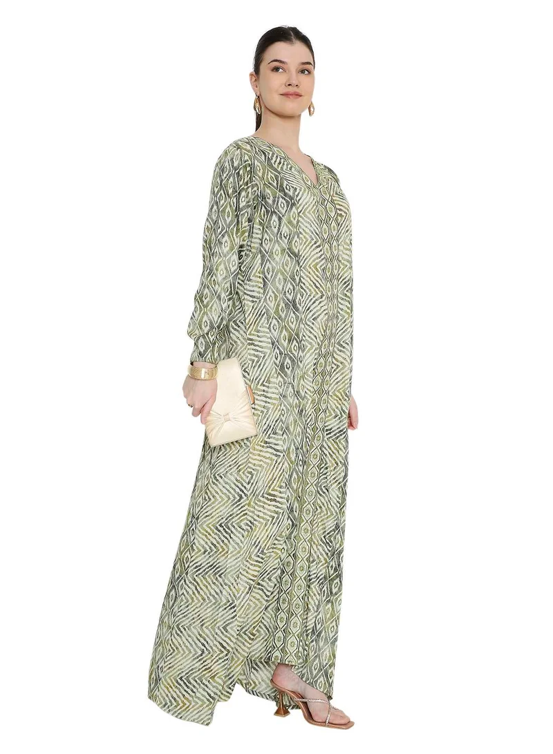 HANA & SARA Elegant long arabic kaftan jalabia dress