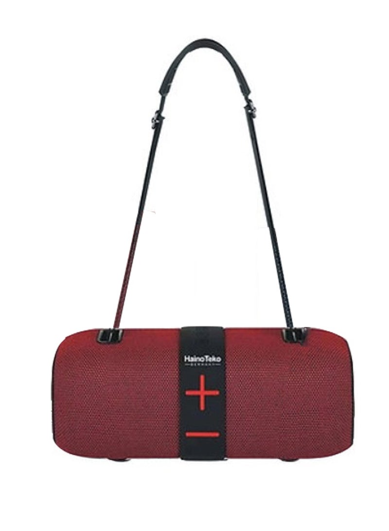 Haino Teko S105 Portable Speaker with power bank function (Red) - Image 1