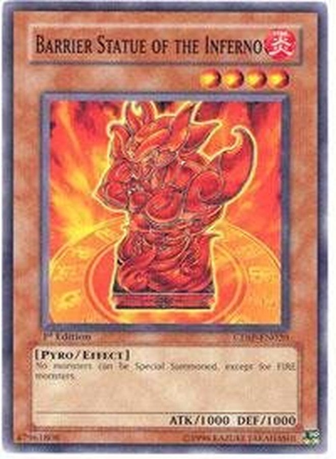 Yu-Gi-Oh! Barrier Statue of The Inferno - CDIP-EN020 - Common - 1st Edition - Image 2