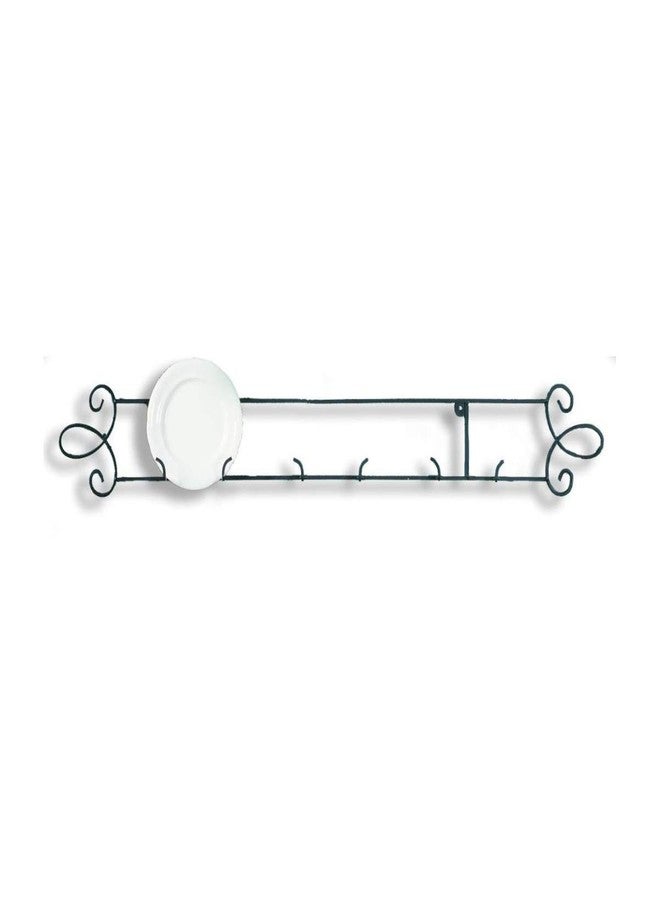 TRIPAR Horizontal Plate Rack, Black Display (3 Place) - Durable & Sturdy Metal Finish with Scroll Designs - Beautifully Showcase Special Plates, Tiles, Artwork, & More - Part of Augusta Collection - Image 4