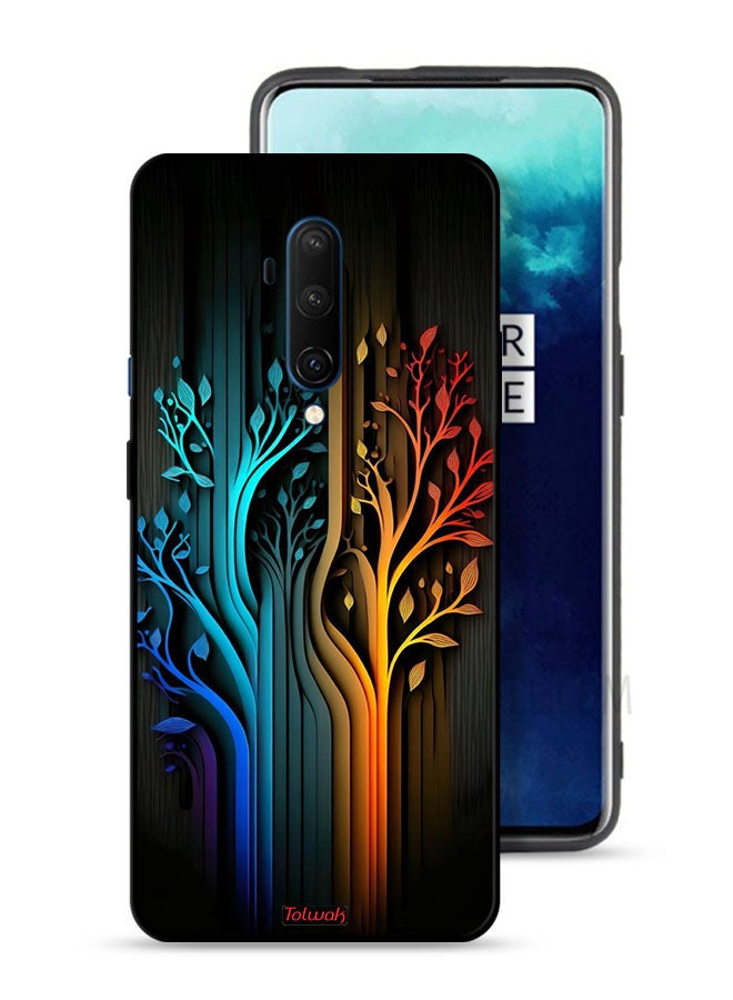 Tolwak OnePlus 7T Pro Protective Case Cover Tree Leaves Art - Image 1