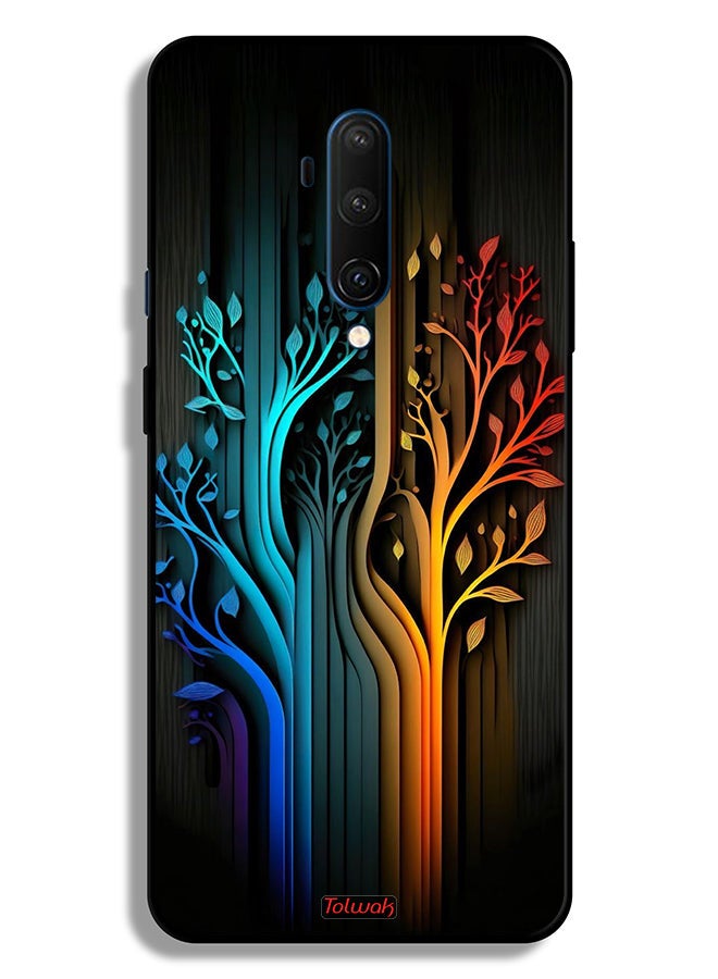 Tolwak OnePlus 7T Pro Protective Case Cover Tree Leaves Art - Image 2