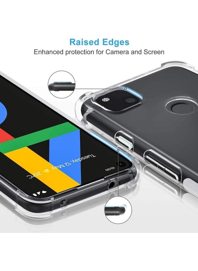 IAF ANTI-SHOCK CLEAR TPU BUMPER CASE COVER FOR GOOGLE PIXEL 4A - Image 1