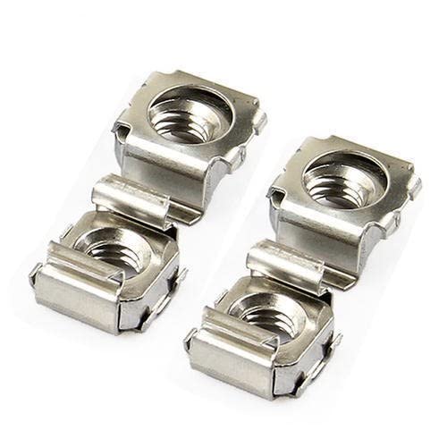 Immech - Server Rack & Cabinet M6 Cage Nuts & Mounting Screws With Washer, Nickel Finish, 40 set - Image 2
