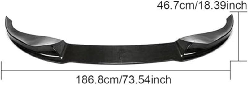 QASULER Carbon Fiber Front Bumper Lip Spoiler for BMW X5 G05 - Image 3