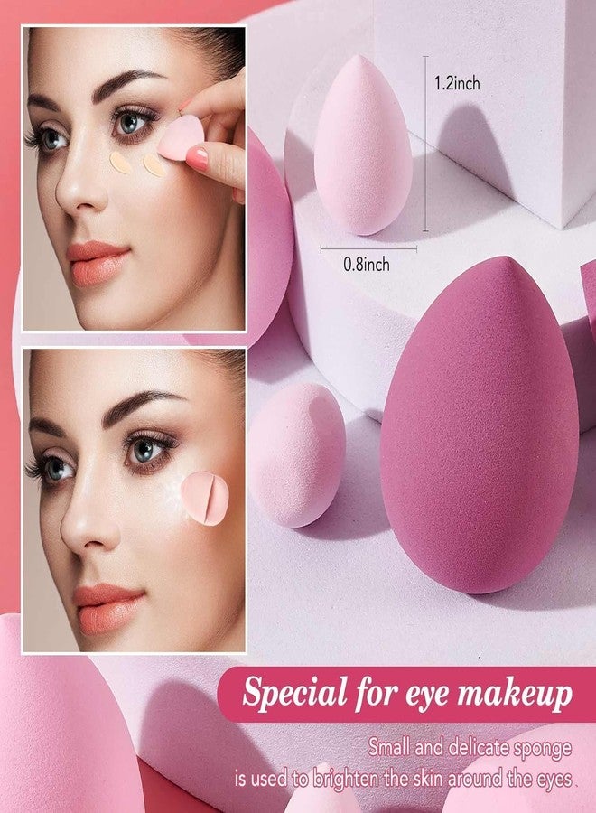 Ruby Face Rubyface Makeup Sponge Set Blender Sponges 14 Pcs for Liquid Cream, Foundation Blending and Powder Latex Free Multi-colored Sponges for Makeup Application with Storage Case - Image 5