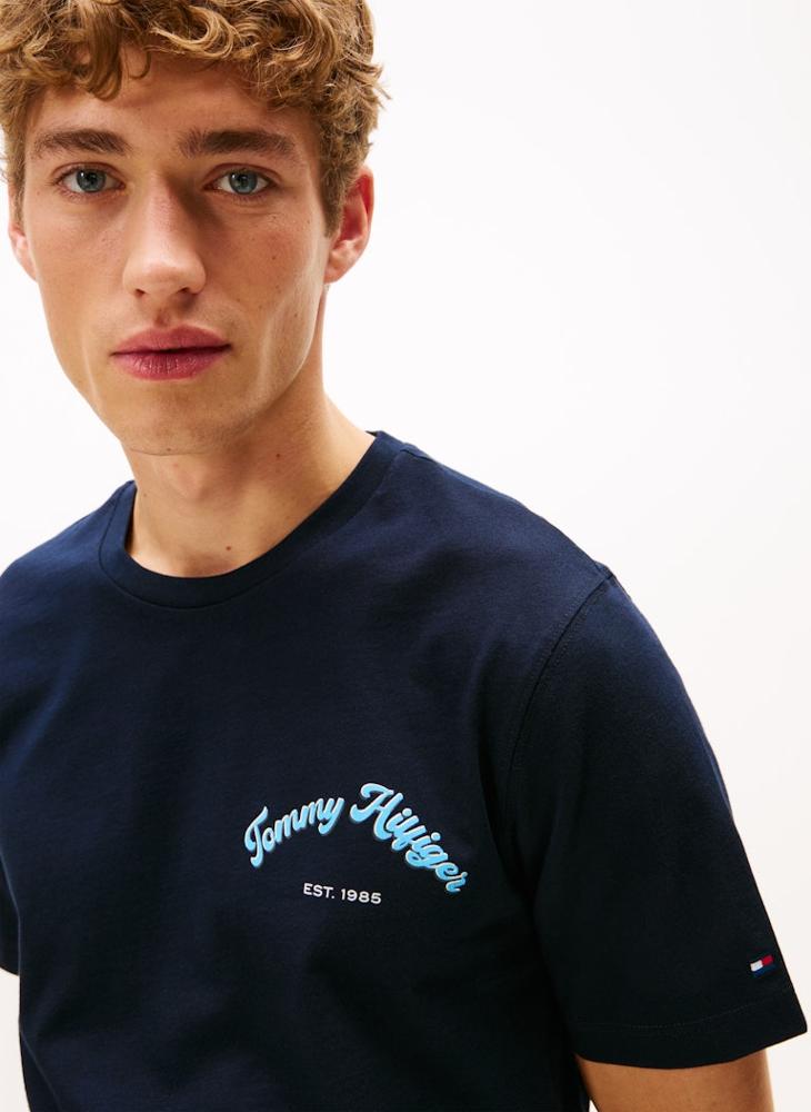 TOMMY HILFIGER Graphic Crew Neck T-Shirt - Image 3