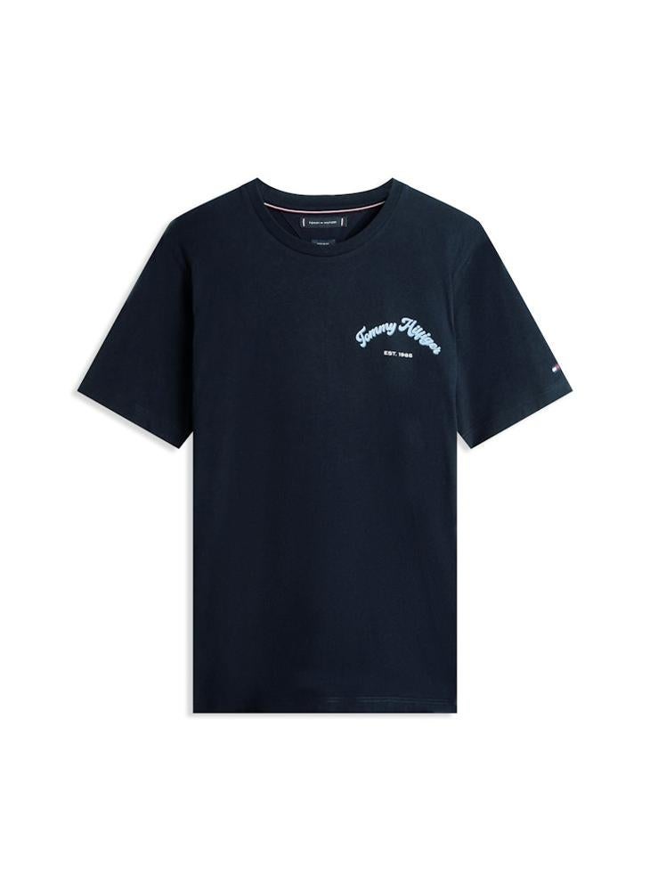 TOMMY HILFIGER Graphic Crew Neck T-Shirt - Image 5