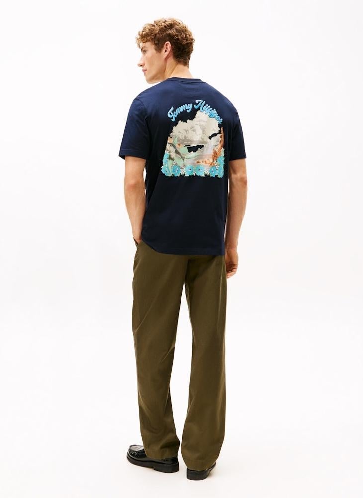 TOMMY HILFIGER Graphic Crew Neck T-Shirt - Image 2