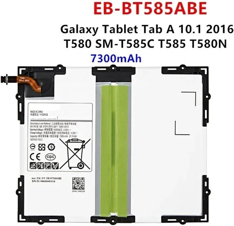 EB-BT585ABE 7300mAh Battery for Tablet Tab A 10.1 2016 T580 SM-T585C T585 T580N with Tools - Image 3