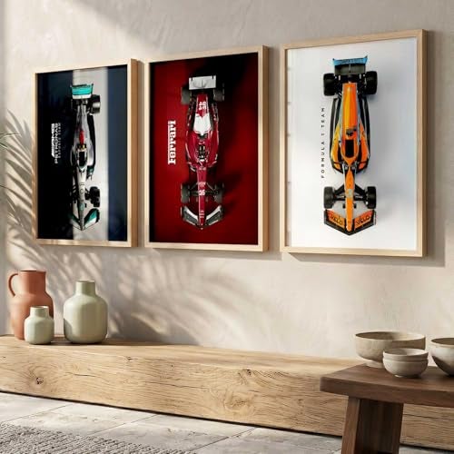 kotart Big Porsche 911 GT3RS Cars Framed Posters Gift Items for Boys Room Wall Decoration Bedroom Living Room Office Studio Decor | Car Poster Frame for Wall Décor Set Of 3 Size (13 X 17 inch) - Image 1