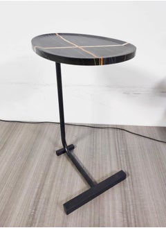 fashionhome Modern Design Luxury Coffee Tables Oval Marble Design Living Room Home Furniture 45 x 30 x 60 cm  - Image 2