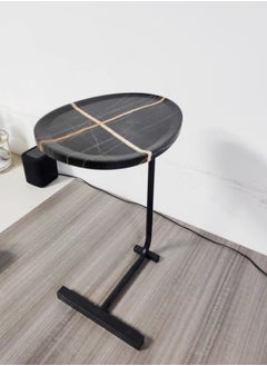 fashionhome Modern Design Luxury Coffee Tables Oval Marble Design Living Room Home Furniture 45 x 30 x 60 cm  - Image 3