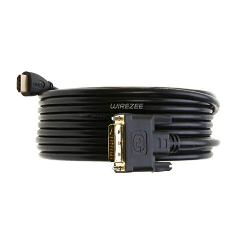 WireZee DVI-D to HDMI Video Cable 24+1 Pin Dual Link M/M 1.5f 3ft 6ft 10ft 15ft 25ft (25FT) - Image 4