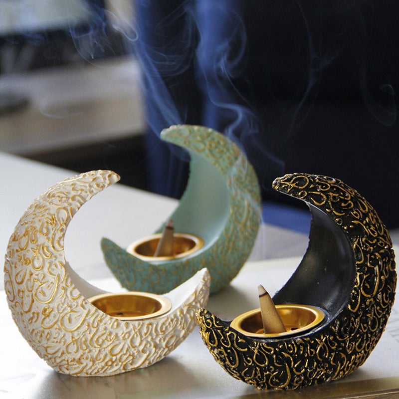 1Pc Decorative Incense Burner Household Censer Shaped Censer (Black) - Image 3