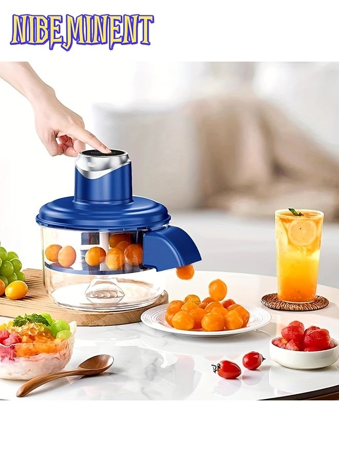 NIBEMINENT قشارة كهربائية أوتوماتيكية للفواكه والخضروات مع تشغيل بلمسة واحدة، آلة تقشير متعددة الوظائف للتفاح، البطاطس، الجزر، الطماطم، الثوم، العنب، الحمضيات، الأفوكادو - مصنوعة من البلاستيك القوي لتقشير سريع - Image 4