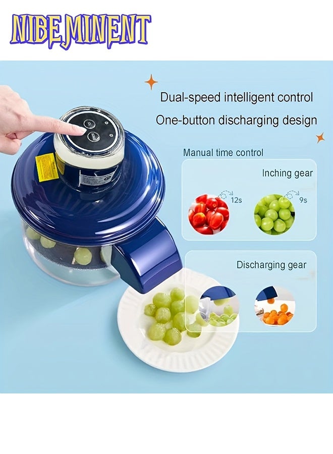 NIBEMINENT قشارة كهربائية أوتوماتيكية للفواكه والخضروات مع تشغيل بلمسة واحدة، آلة تقشير متعددة الوظائف للتفاح، البطاطس، الجزر، الطماطم، الثوم، العنب، الحمضيات، الأفوكادو - مصنوعة من البلاستيك القوي لتقشير سريع - Image 5