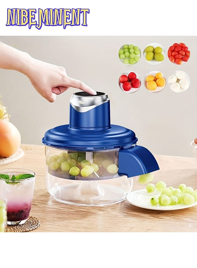 NIBEMINENT قشارة كهربائية أوتوماتيكية للفواكه والخضروات مع تشغيل بلمسة واحدة، آلة تقشير متعددة الوظائف للتفاح، البطاطس، الجزر، الطماطم، الثوم، العنب، الحمضيات، الأفوكادو - مصنوعة من البلاستيك القوي لتقشير سريع - Image 1