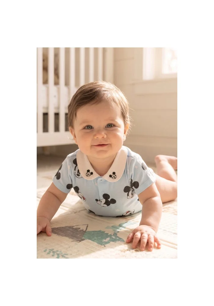R&b Mickey Mouse Print Bodysuit