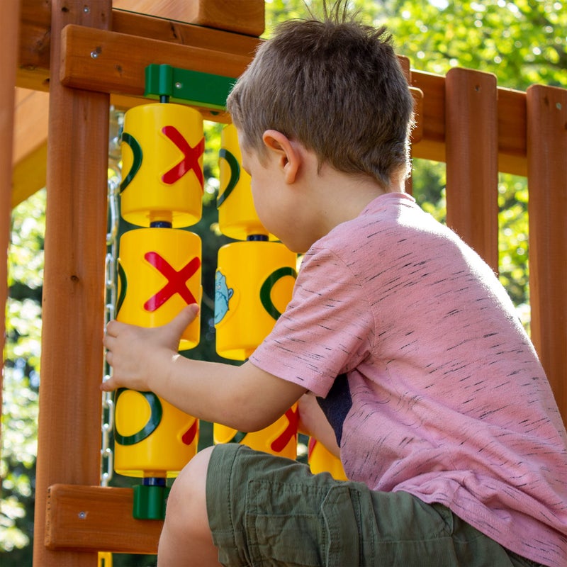 Gorilla Playsets 070010 Tic Tac Toe Spinner Activity Panel for Swing Sets Yellow - Image 3