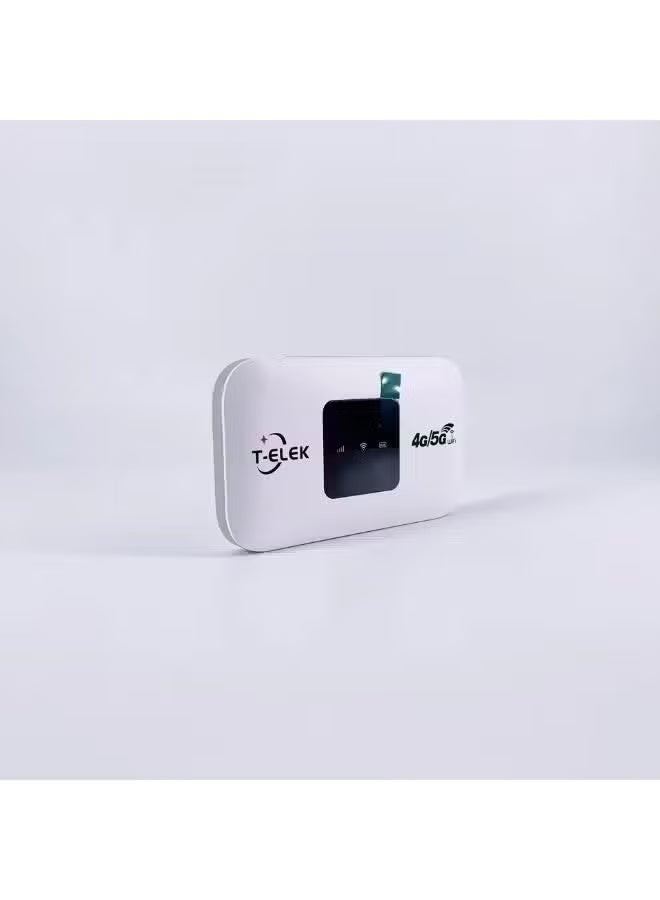 T-ELEK Wireless Modem WiFi Pro, Portable 4G/5G LTE WiFi 6 Router with 3000mAh Battery, USB Type-C - Image 2