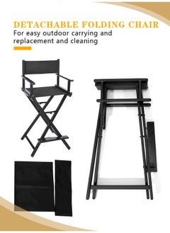 Meishida Portable Makeup Chair Director Chair Artist Chair with Aluminum Frame  - Image 2
