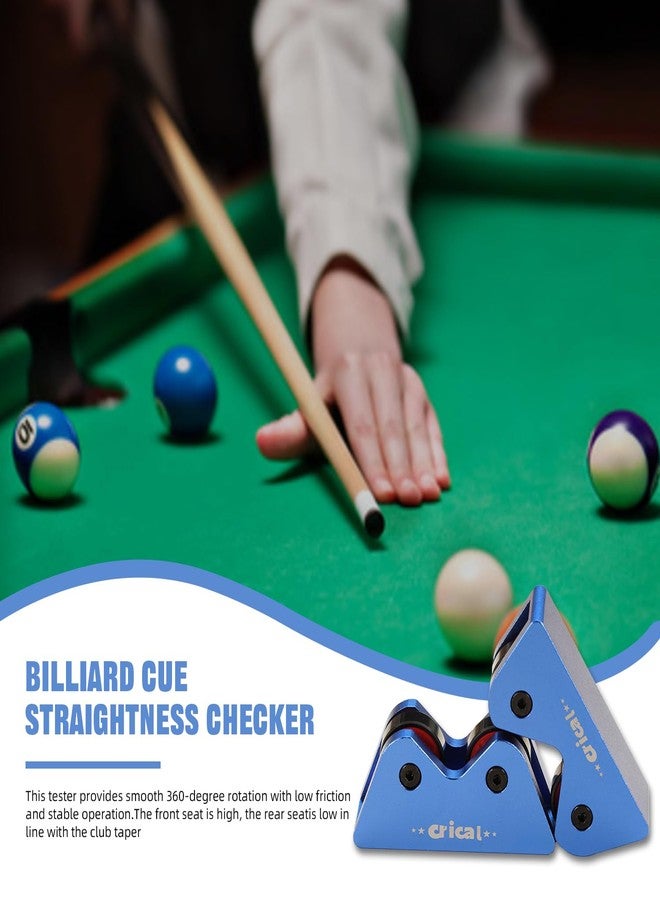 CRICAL 2Pcs Billiard Cue Straightness Checker,Pool Billiard Cue Snooker Club Roller Straightness Detector Checker Inspect Tool - Image 5