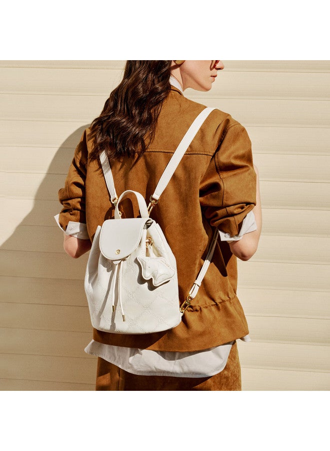 Nucelle Women's Backpack, Light Luxury Pegasus Design, Large Capacity, Shoulder And Crossbody Bag For Commuting And Travel, School Bag, Birthday Gift For Wome - Image 1