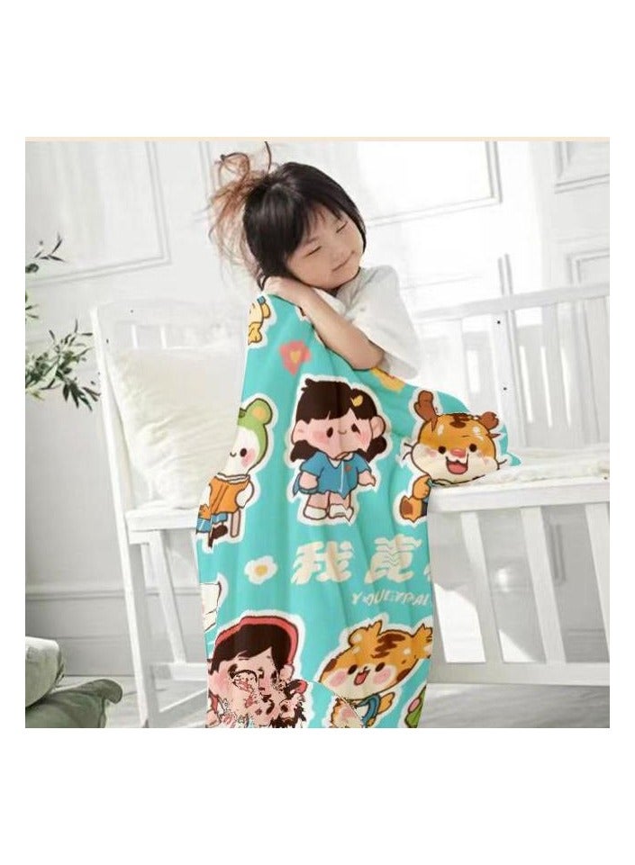 general Flannel thin blanket (warm and comfortable, suitable for sleep, gaming, dust removal and sandproof) 150cm*200cm - 735 - Image 1