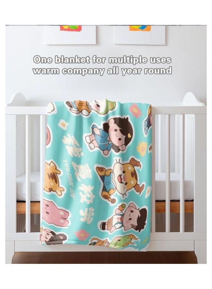 general Flannel thin blanket (warm and comfortable, suitable for sleep, gaming, dust removal and sandproof) 150cm*200cm - 735 - Image 5