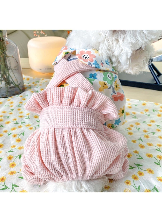 Sweet Cathy Pet Cat Dog Jumpsuit Apparel Clothes Apple Strap Skirt Cute Clothing Costume Overall - Image 5