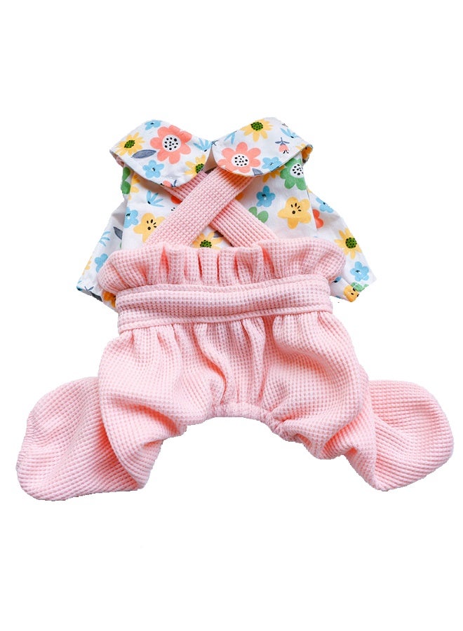 Sweet Cathy Pet Cat Dog Jumpsuit Apparel Clothes Apple Strap Skirt Cute Clothing Costume Overall - Image 1