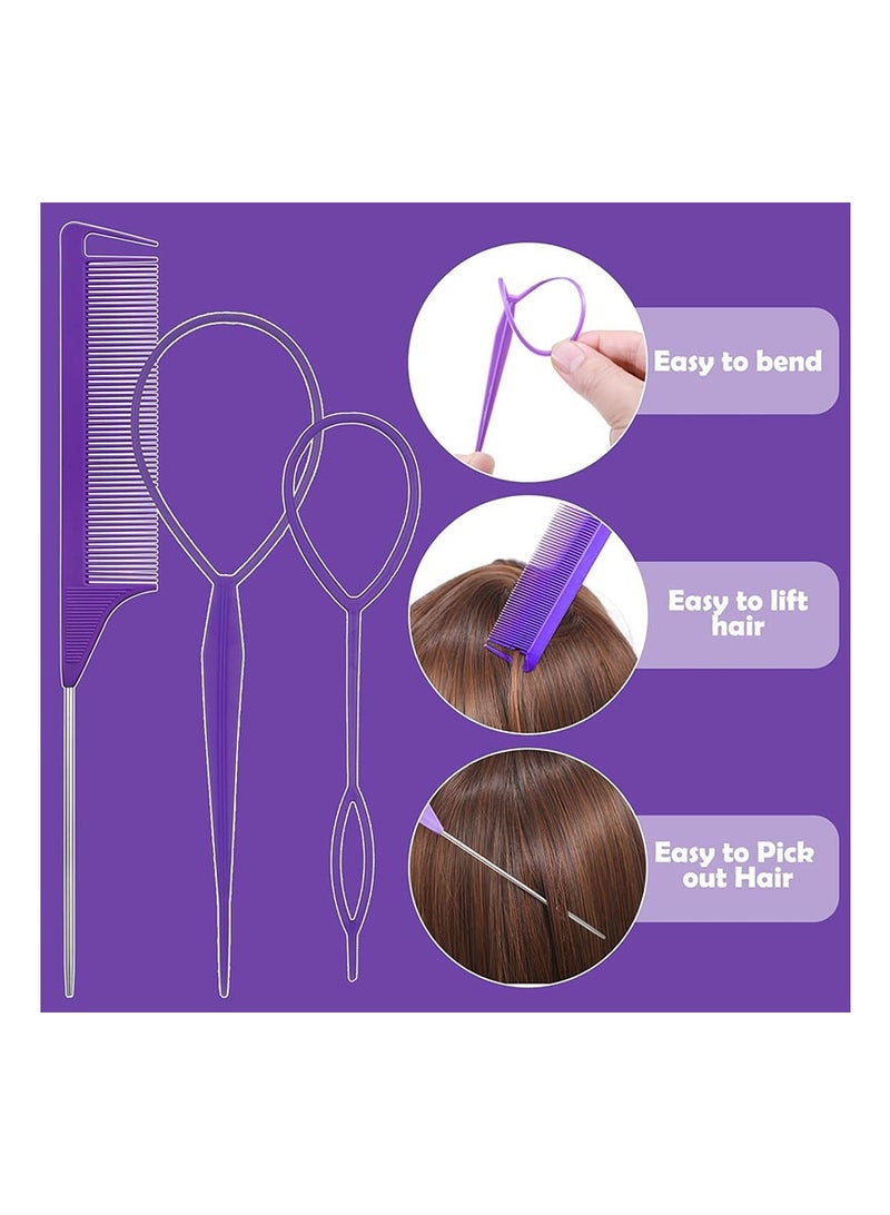 جيوستوس ربطات شعر للفتيات الصغيرات، مجموعة 360 قطعة من ربطات الشعر الملونة للأطفال مع مشابك شعر وأدوات ذيل الشعر، وحوامل ذيل الحصان، إكسسوارات شعر للفتيات الصغيرات والأطفال - Image 3