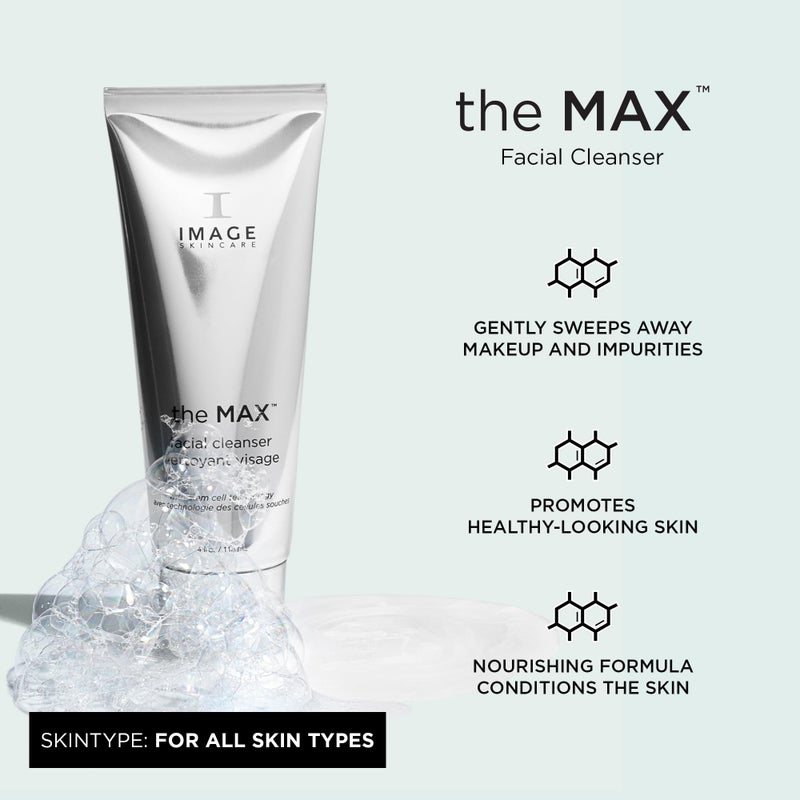 IMAGE Skincare, the MAX Facial Cleanser, Silky Face Wash with Peptides for Youthful Looking Skin, 4 fl oz - Image 2