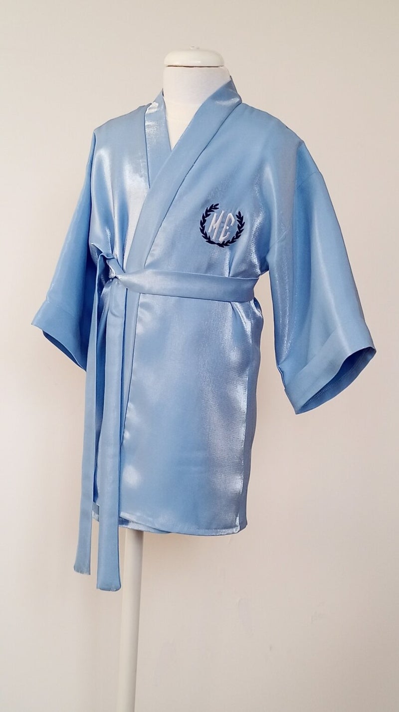 Momsandbabies Children's Dressing Gown with Personalized Embroidery for 0-10 Years  - Image 1