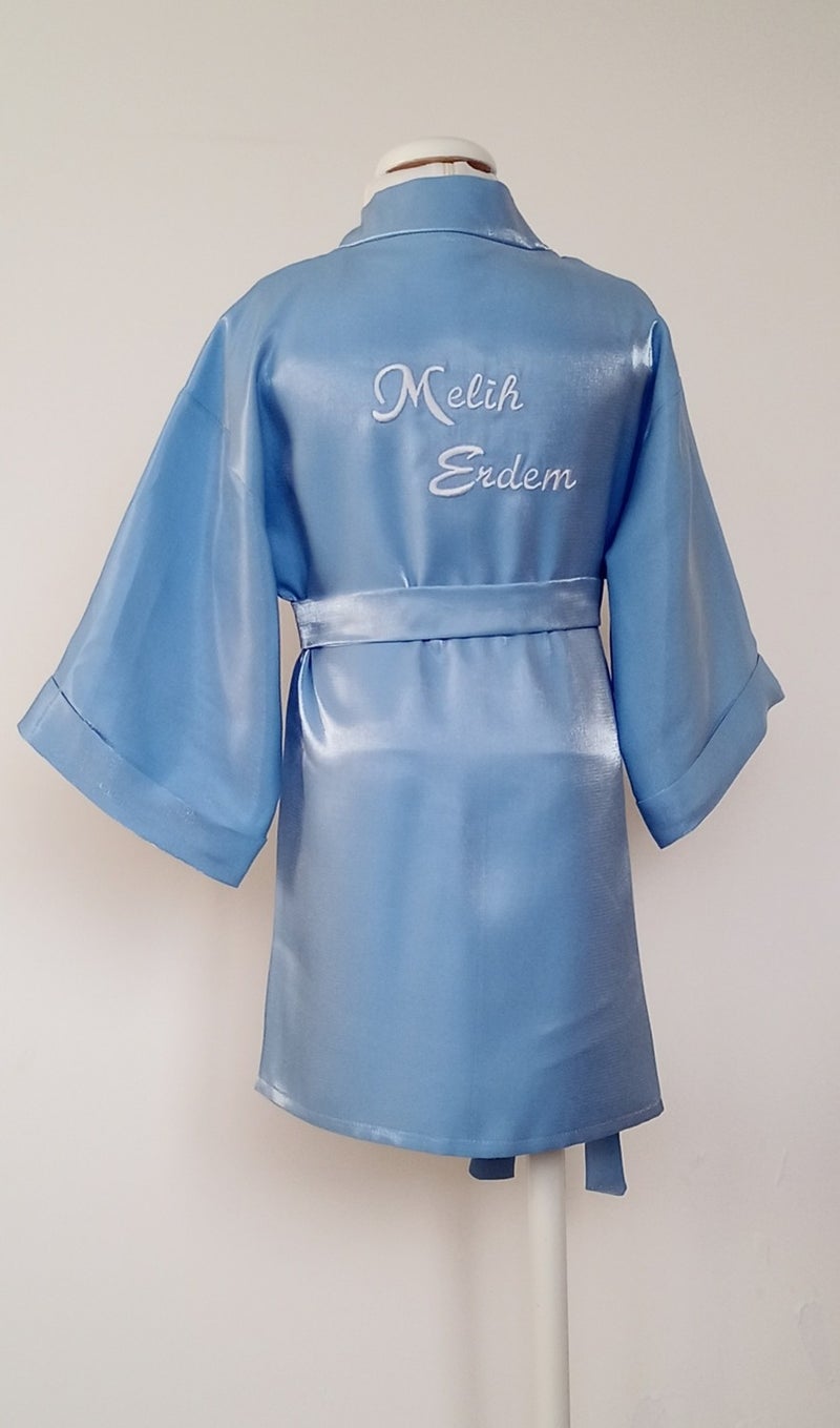 Momsandbabies Children's Dressing Gown with Personalized Embroidery for 0-10 Years  - Image 2