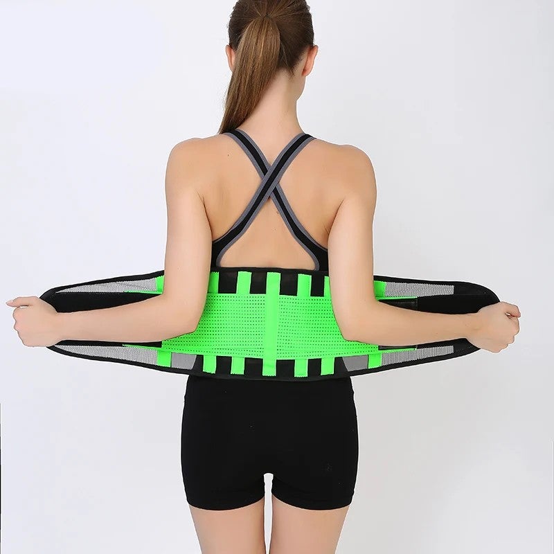 Bluejw Breathable Waist Trimmer Belt - Adjustable Thin Waist Trainer Brace for Sports & Slimming - Image 1