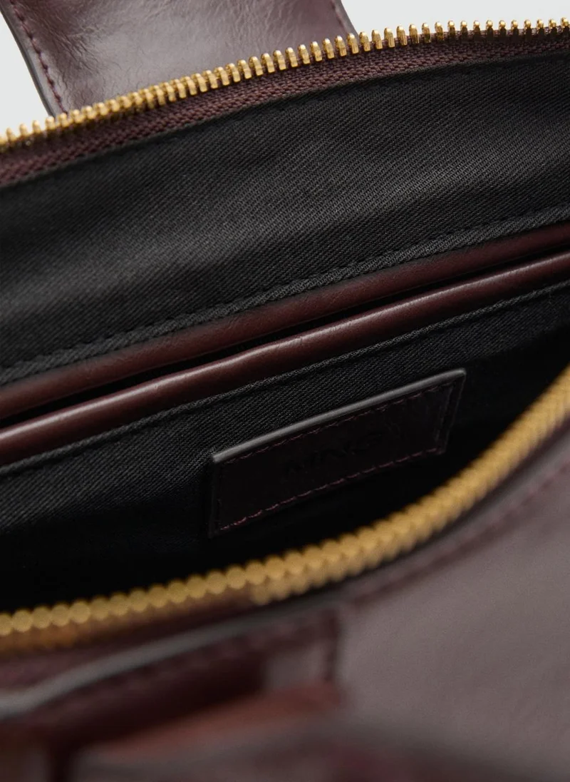 MANGO Medium shoulder bag with snap hook