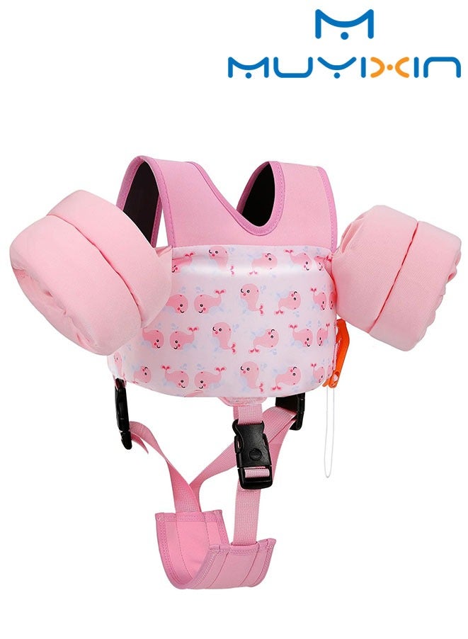 Muyixin Swim Arm Band for Kids 1-2 Olds, Cute Cartoon Toddler Swim Vest, Swimming Water Wings Pool Floaties Sleeve for Children Learn to Swim - Image 1