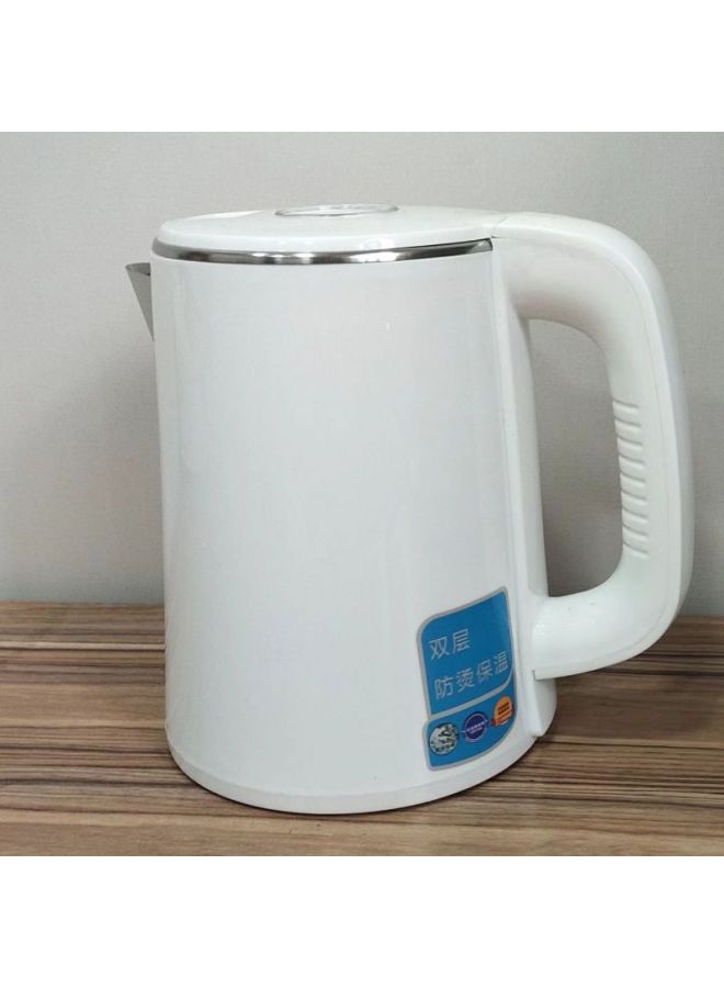 Tea Bar Machine Universal Kettle 304 Stainless Steel Rubber-coated Household Kettle Universal Tea Bar Machine Small Five-ring Matching Kettle-Color:304 Stainless Steel White Short Spout Kettle-Capacity:Default - Image 1