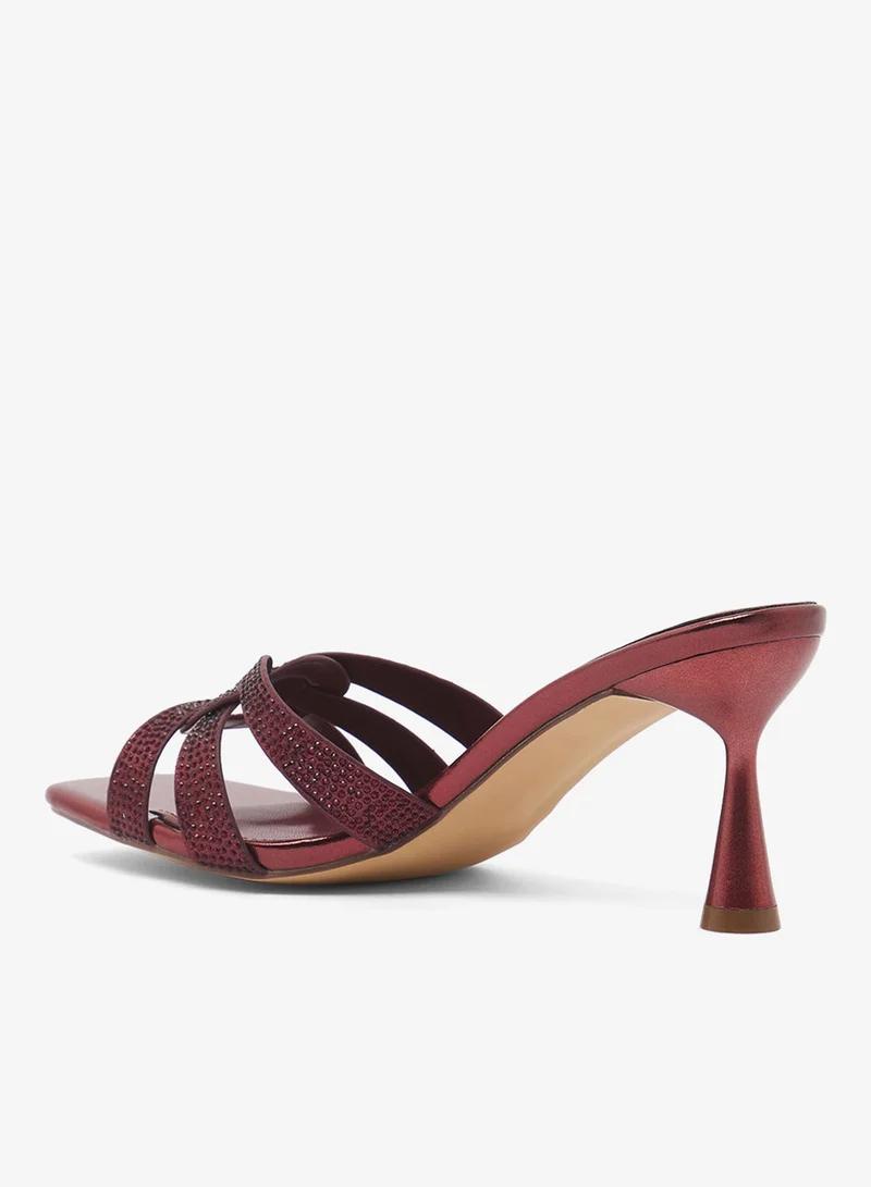 Khizana MAROON Heeled Sandals for Women | Best Price UAE