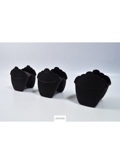 Afili Home Black Silicone Oven Mitts  - Image 3