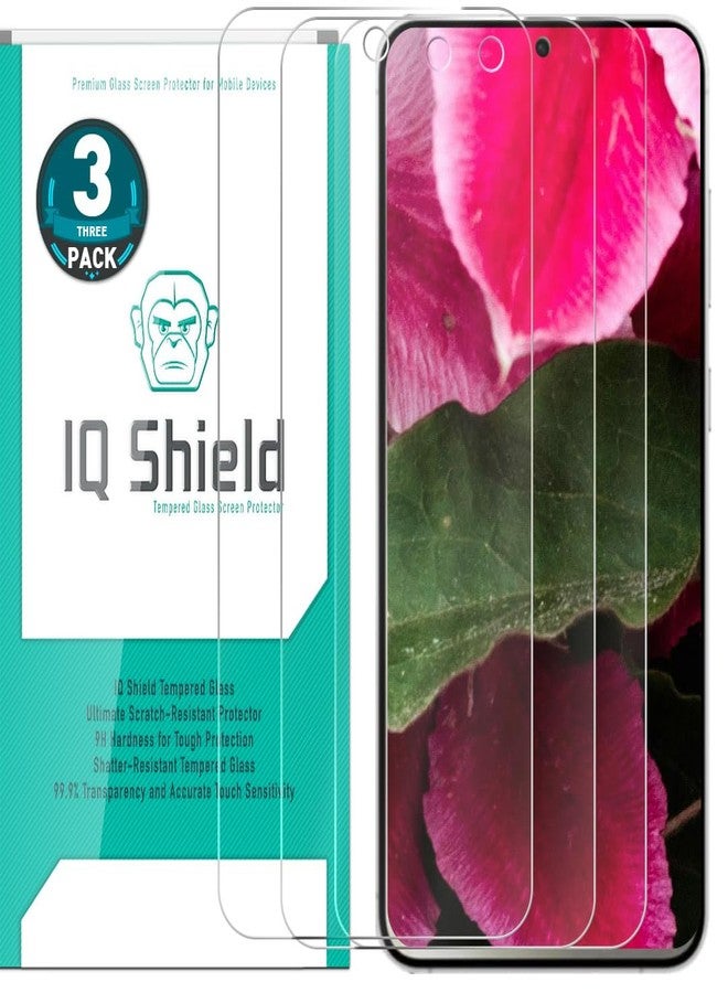 IQShield 3 Pack for Samsung Galaxy S25 Plus/Galaxy S25+ 6.7" Screen Protector (Case Friendly) Clear Tempered Glass HD and Transparent Shatter-Proof Shield, Anti-Scratch 99% Touch Accuracy - Image 1