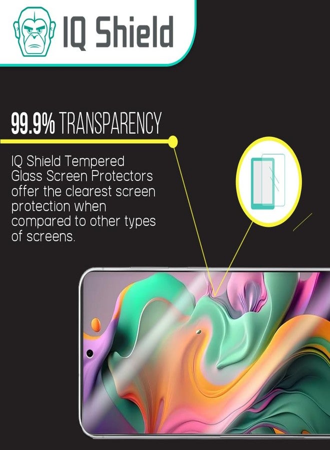 IQShield 3 Pack for Samsung Galaxy S25 Plus/Galaxy S25+ 6.7" Screen Protector (Case Friendly) Clear Tempered Glass HD and Transparent Shatter-Proof Shield, Anti-Scratch 99% Touch Accuracy - Image 5