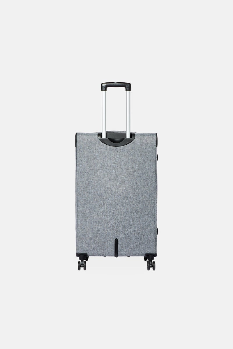 YOTO 20 Inch Brand Logo Compact Spinner Luggage, Grey  - Image 2