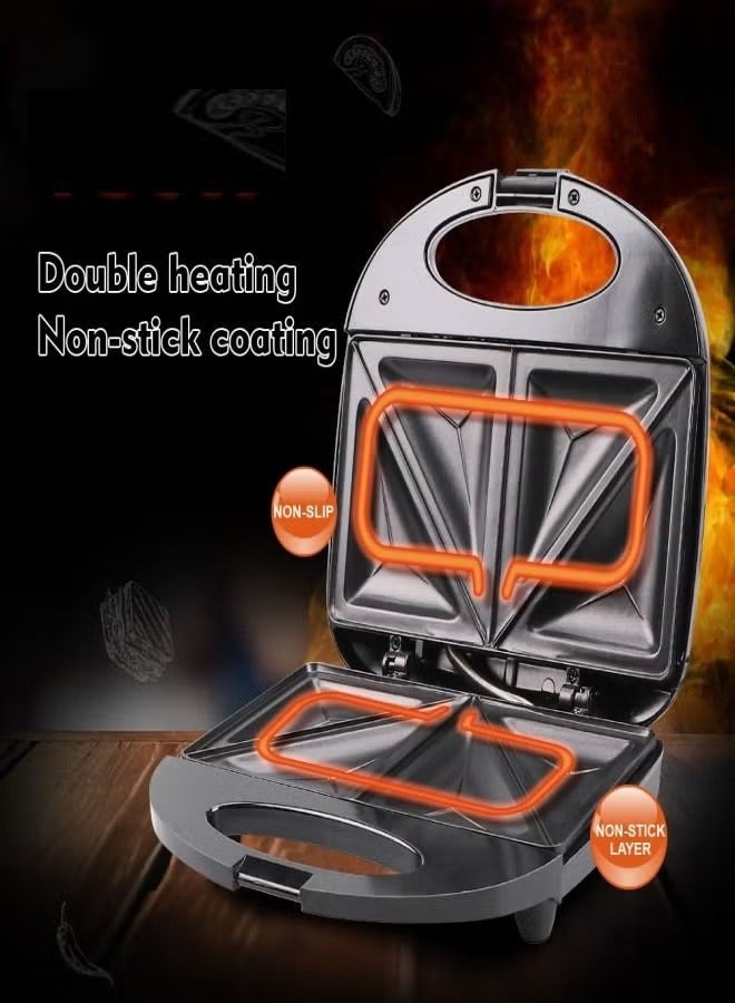 SOKANY Electric Non Stick Sandwich Maker 4 Slices 800W - Image 2